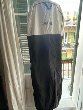 CHANEL Two-Tone Black and White Garment Cover